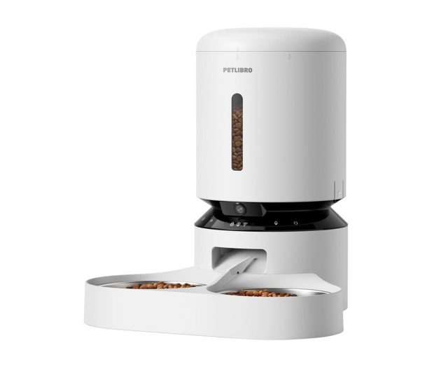 Petlibro DOZOWNIK KARMY Z KAMERĄ GRANARY Z PODWÓJNĄ MISĄ, 5L (BIAŁY) - 1515030 - zdjęcie